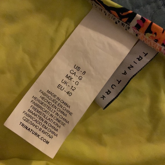 Trina Turk Hipster Bikini Bottom Multicolor Size 8 - Picture 3 of 6